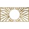 Ekena Millwork Hoover Architectural Grade PVC Pierced Medallion, 16"W x 8"H x 5 7/8"ID x 1/2"P, Antiqued Brass CMPP16X08HOABS - alternate 1
